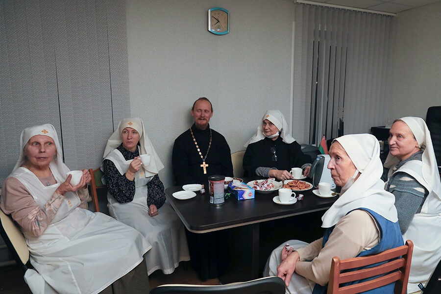 meeting with priest
